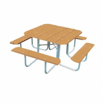 Picnic Table 76 W x76 D Cedar