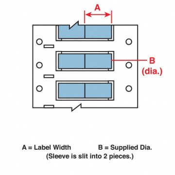 Wire Marking Sleeves 0.75In W 0.439In L