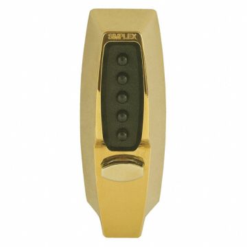Push Button Lockset 7000 Bright Brass