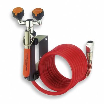 Dual Head Drench Hose Wall Mount 12 ft.