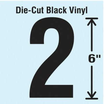 Die Cut Number Label 2