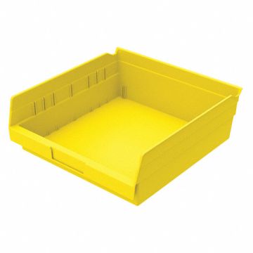 Shelf Bin Yellow Indstr Grd Poly 4 in