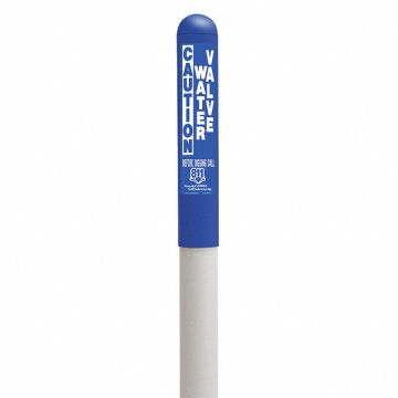 Utility Dome Marker 72 in H Blue/White