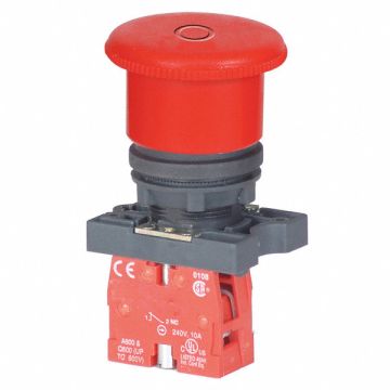 E-Stop Push Button Non-Ill 22mm 1NC Red
