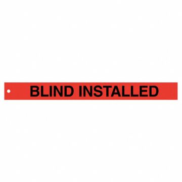 Isolation Blind Tags 2in.Hx20in.W PK25