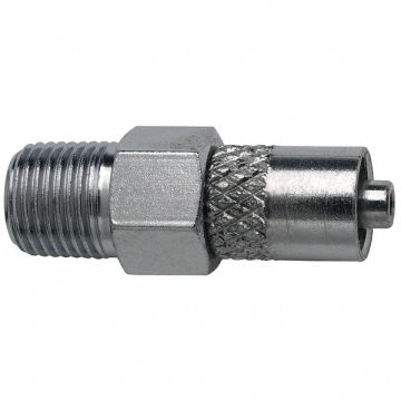 Male Luer to 1/8 NPT Male Plated Brass