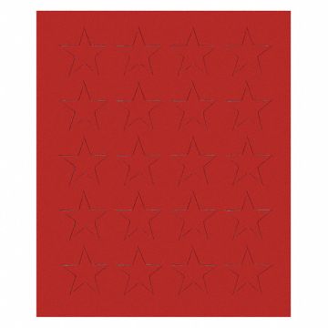Magnetic Stars 3/4 in W Red PK20