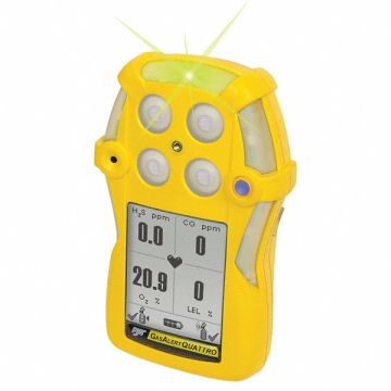 Multi-Gas Detector H2S/CO Alk NA Yellow