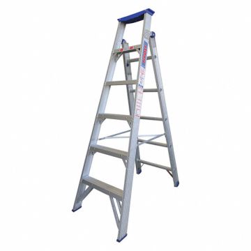 Dual Purpose Ladder 6 ft H Aluminum