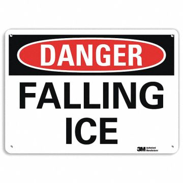Rflct Icy Conditions Sign 7x10in Non-PVC