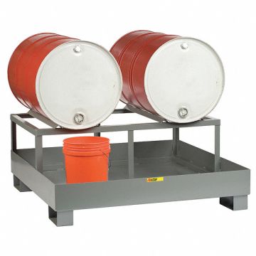 Spill Control Platform w/Drum Rack 66gal