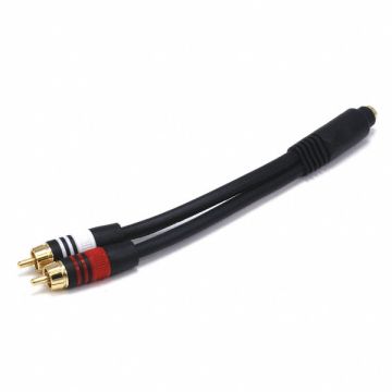 A/V Cable 3.5mm(F)/2 RCA(M) 6inch