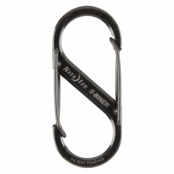 Double Gated Carabiner 2 in Black