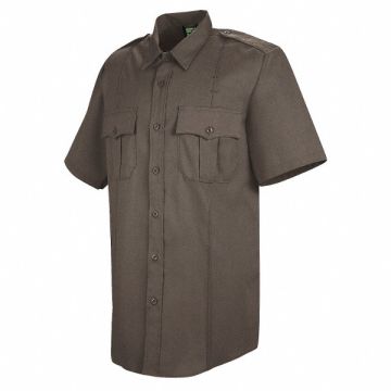 Deputy Deluxe Shirt Womens SS Brown XL