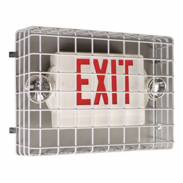Wire Guard Steel White 20 1/2 Exit Sign