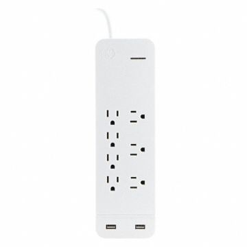 Surge Protector Outlet Strip 6 ft L Cord