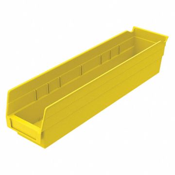 F8462 Shelf Bin Yellow Indstr Grd Poly 4 in