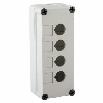 Pushbutton Enclosure 6.89 in H 4 Holes