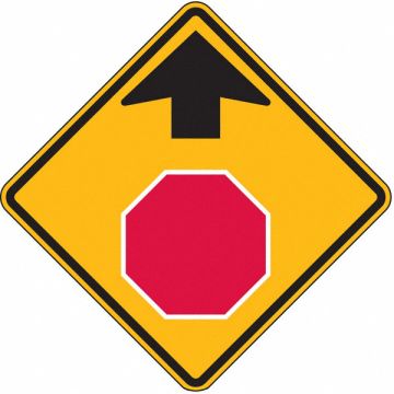 Stop Sign Ahead Traffic Sign 30 x 30