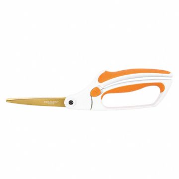 Scissors 10in L Orange/Gray Ambidextrous
