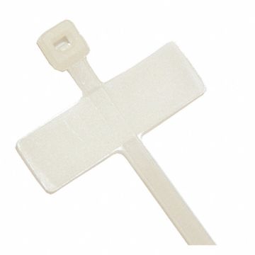 Cable Tie w ID Tag 4 in Natural PK100