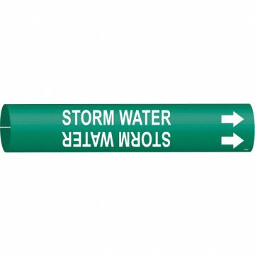 Pipe Marker Storm Water 2 in H 2 in W