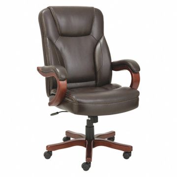 Executive Chair Wood Transitional Choc