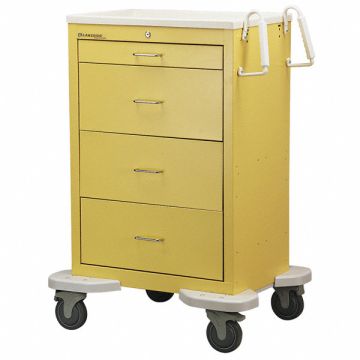 Medical Cart Yellow Cabinet