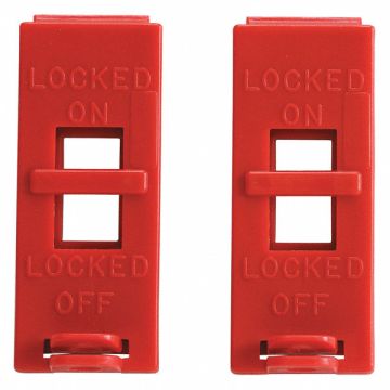 Wall Switch Lockout Red 3-1/2 H PK2
