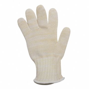 Knit Glove L White/Yellow