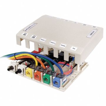 Surface Mount Box 12 Ports Office White