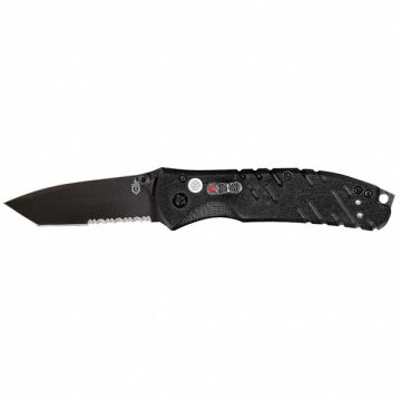 Folding Knife Serrated Tanto 3-1/2 in