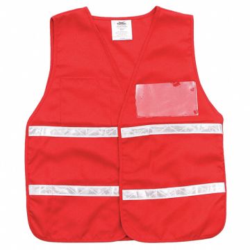 E4207 Safety Vest Red Legend Insert Universal