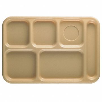 Tray w/ Compartments 10x14 Beige