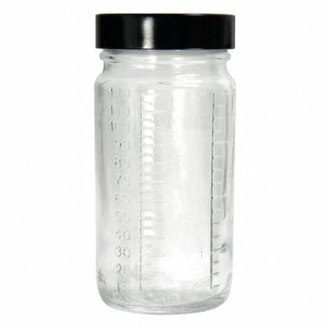 Beaker Bottle 240mL Glass Wide PK96