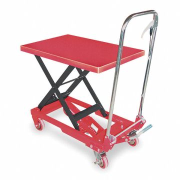 Scissor Lift Cart 400 lb Steel Fixed