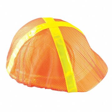 Hard Hat Cover Polyester Mesh Orange