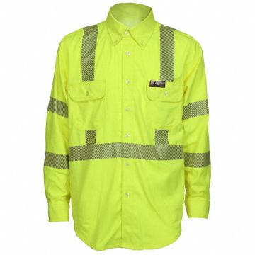 FR L Sleeve Shirt Fl Lime 4XL Regular