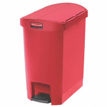 Wastebasket Rectangular 8 gal. Red