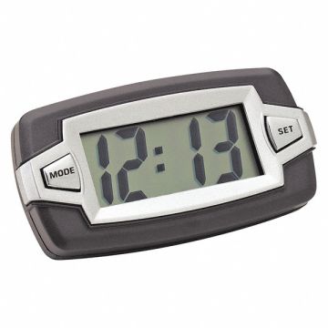 Digital Clock Indicator Black/Silver
