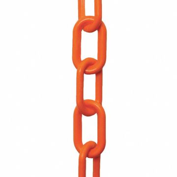 E1222 Plastic Chain 2 In x 100 ft Orange