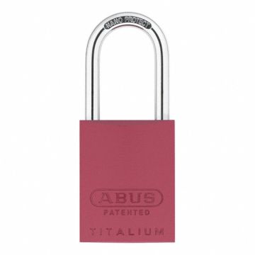 Keyed Padlock 29/32 in Rectangle Red