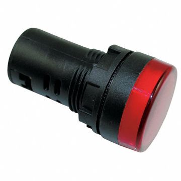 Raised Indicator Light 22mm 240V Red