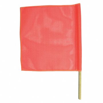 Handheld Warning Flag Hi-Vis Orange