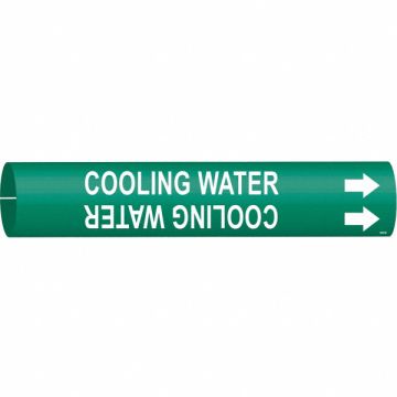 Pipe Marker Cooling Water 2 13/16in H
