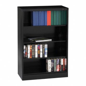 Bookcase Welded 4 Shelf Black