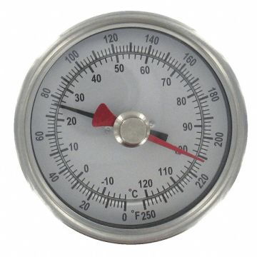 K3089 Bimetal Thermom 3 In Dial -40 to 160F