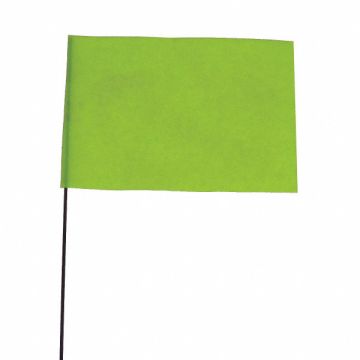 Marking Flag Fluor Lime Vinyl PK100