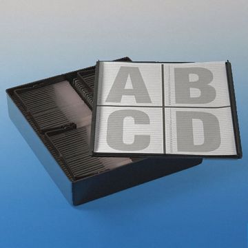 Microscope Slide Box Black 1-3/4 H