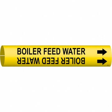 Pipe Markr Boiler Feed Water 2in H 2in W